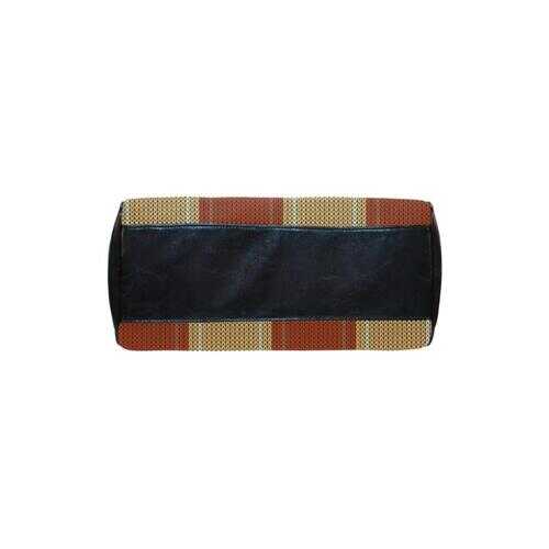 Handbags, Brown Checker Boston Style Top-Handle Bag - purse-at-0105