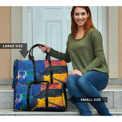 Colorful Abstract Paint Style Travel Bag - purse-at-0105