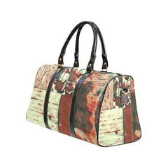 Travel Bags, Rustic Brown Style Adjustable Black Handle Zip Close Bag - purse-at-0105