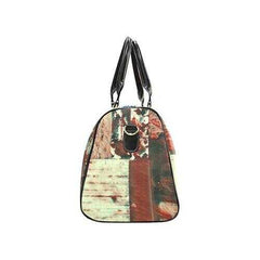 Travel Bags, Rustic Brown Style Adjustable Black Handle Zip Close Bag - purse-at-0105