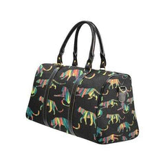 Travel Bags, Multicolor Lion Style Adjustable Black Handle Zip Close Bag - purse-at-0105