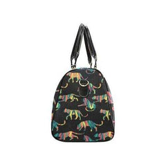 Travel Bags, Multicolor Lion Style Adjustable Black Handle Zip Close Bag - purse-at-0105
