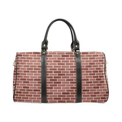Travel Bags, Brick Red Style Adjustable Black Handle Zip Close Bag - purse-at-0105