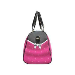 Pink And Black Bow Style Travel Bag - purse-at-0105