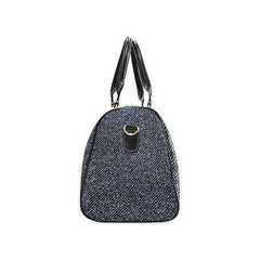 Travel Bags, Black Denim Style Adjustable Black Handle Zip Close Bag - purse-at-0105