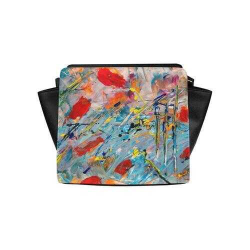 Crossbody Bags, Multicolor Paint Splatter Style Bag - purse-at-0105