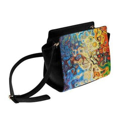 Crossbody Bags, Mosaic Style Satchel Bag - purse-at-0105