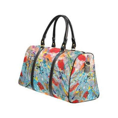 Travel Bags, Colorful Abstract Style Style Adjustable Black Handle Zip Close Bag - purse-at-0105