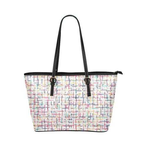 Tote Bags, White Colorful Stripes Style Bag - purse-at-0105