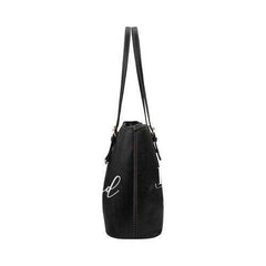 Tote Bags, Prayer Warrior And Blessed Graphic Text Leather Bag - purse-at-0105