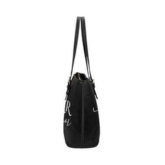 Tote Bags, Prayer Warrior And Blessed Graphic Text Leather Bag - purse-at-0105
