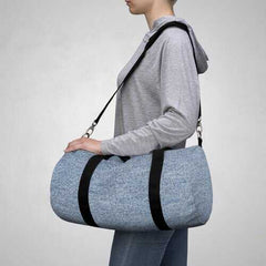Duffel Bags, Blue Denim Style Bag - purse-at-0105
