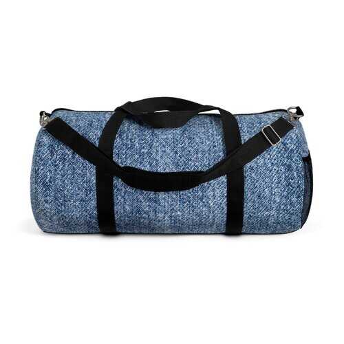 Duffel Bags, Deep Blue Denim Style Bag - purse-at-0105
