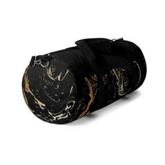 Duffel Bags, Black And Gold Abstract Style Bag - purse-at-0105