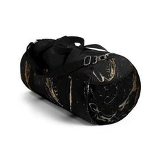 Duffel Bags, Black And Gold Abstract Style Bag - purse-at-0105