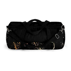 Duffel Bags, Black And Gold Abstract Style Bag - purse-at-0105