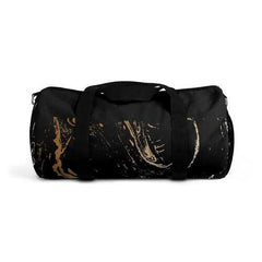 Duffel Bags, Black And Gold Abstract Style Bag - purse-at-0105