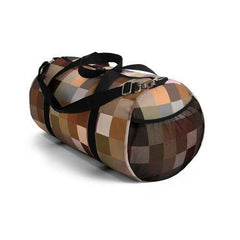 Duffel Bags, Multicolor Brown Block Style Bag - purse-at-0105