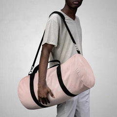 Duffel Bags, Peach Marble Graphic Style Duffel Bag - purse-at-0105