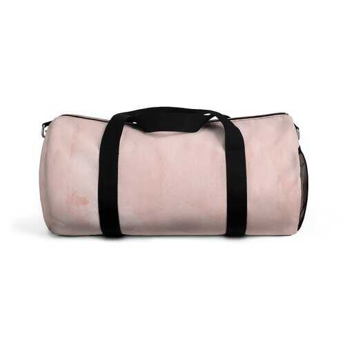 Duffel Bags, Peach Marble Graphic Style Duffel Bag - purse-at-0105