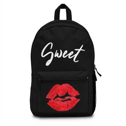 Sweet Kiss Red Lipstick Style Backpack Bag - purse-at-0105