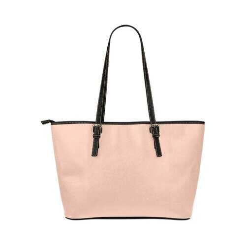 Peach Leather Tote Bag - purse-at-0105