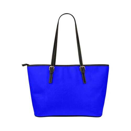 Royal Blue, Leather Tote Bag - purse-at-0105