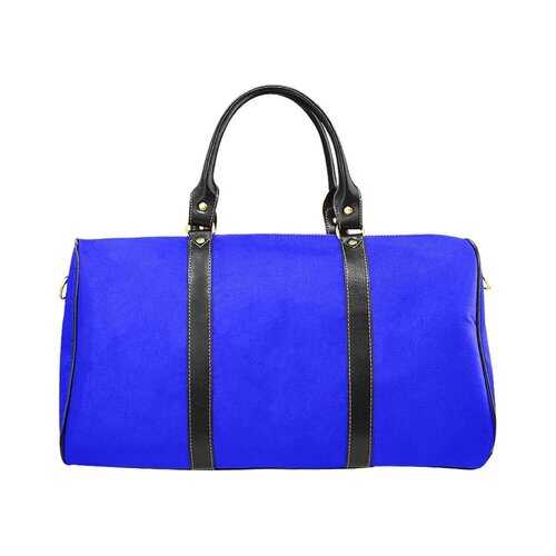 Royal Blue, Black Shoulder Strap New Waterproof Travel Bag - purse-at-0105