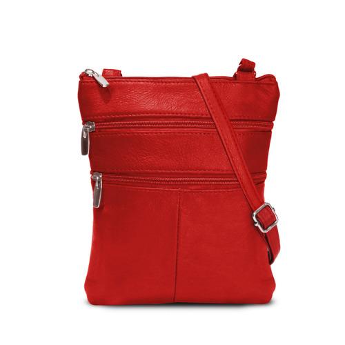 AFONiE- Flat Two Sides Leather Cross Body Bag - purse-at-0105